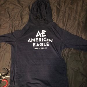 blue american eagle hoodie
